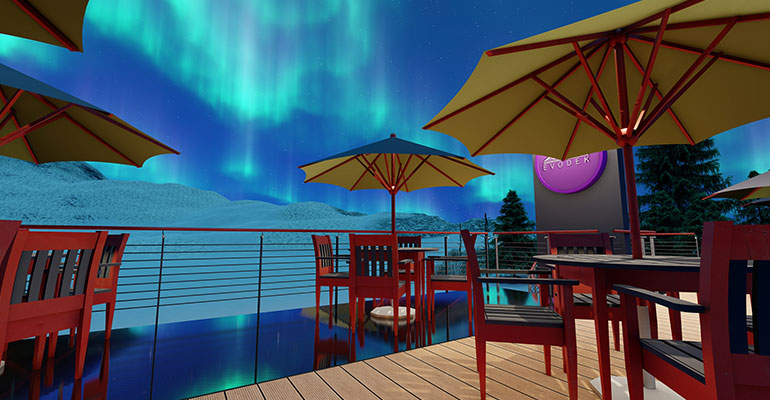 modern deck paito design