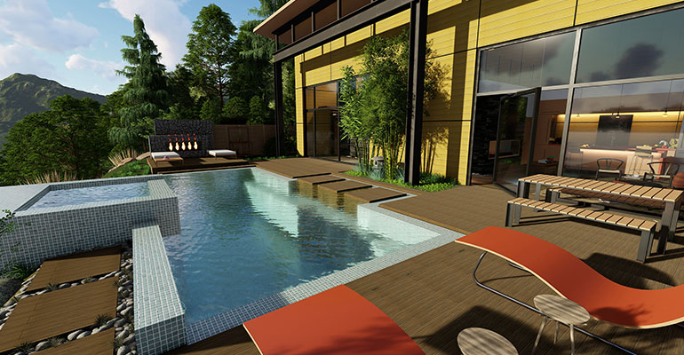 composite pool decking