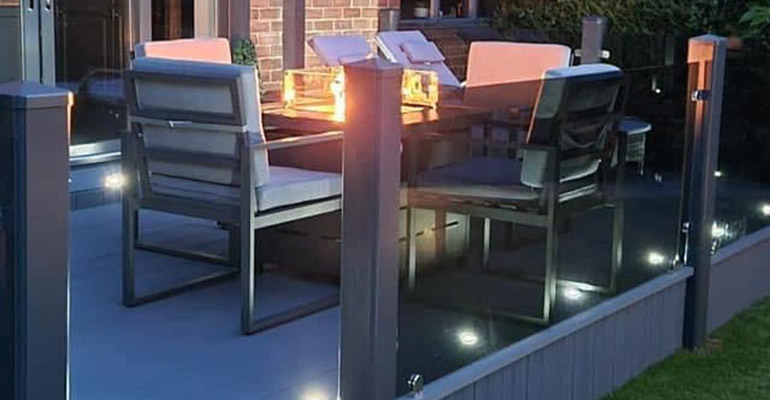fire pits on composite deck