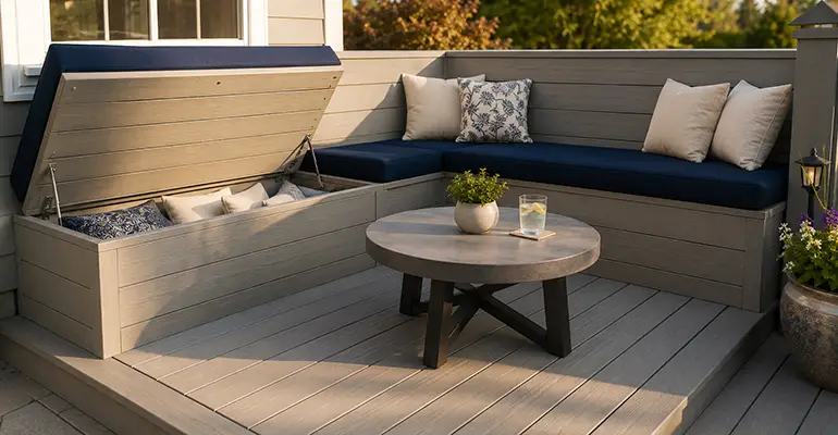 Built-In Seating Deck