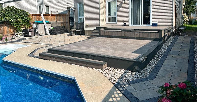 hot tub decking