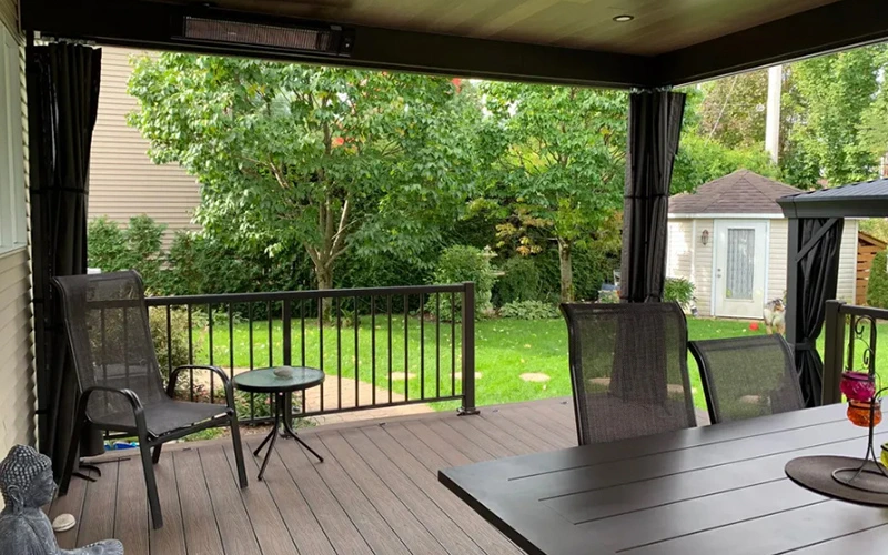 Transform your garden into a stylish oasis with our durable composite flooring! 
