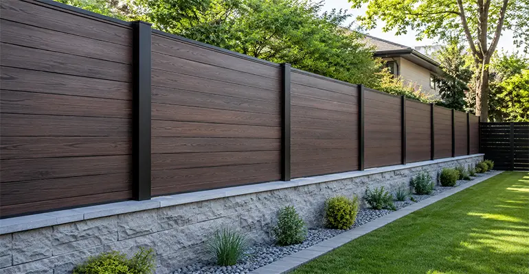 Composite Privacy Fence Ideas for Small Backyards