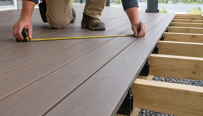 Composite decking installation review with framing and concealed fasteners